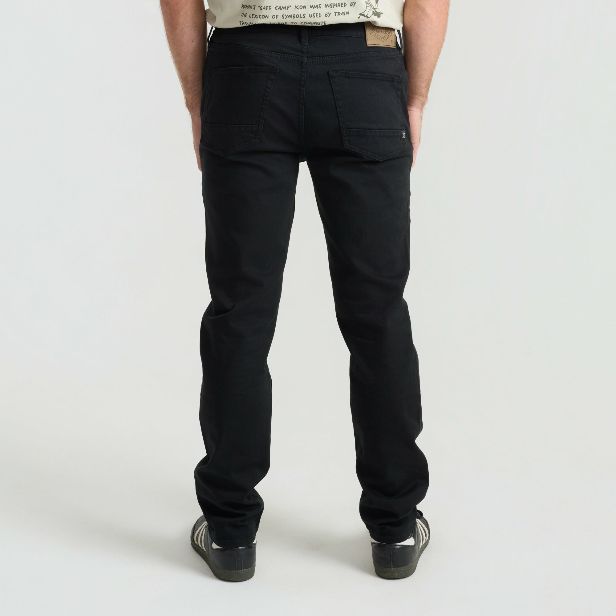 Roark HWY 128 5-Pocket Broken Twill Denim in Black - Men