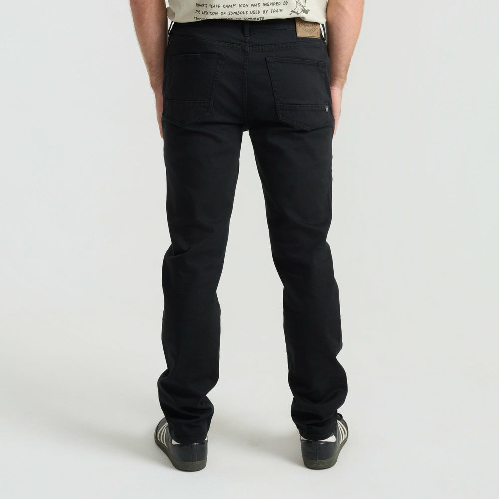 Roark HWY 128 5-Pocket Broken Twill Denim in Black - Men