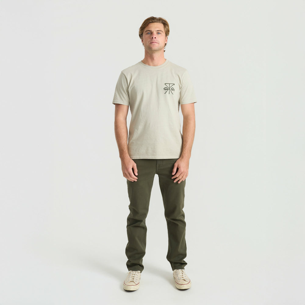 Roark HWY 128 5-Pocket Broken Twill Denim in Military - Men