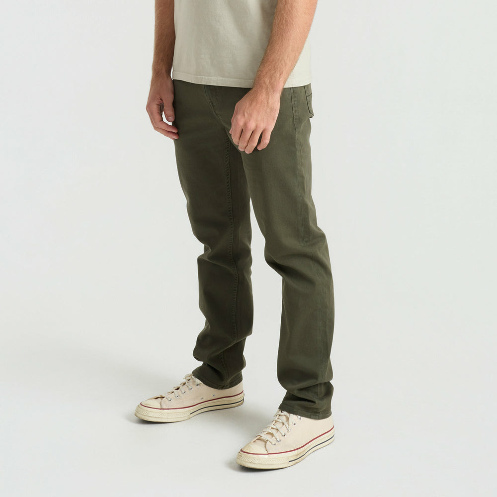 Roark HWY 128 5-Pocket Broken Twill Denim in Military - Men