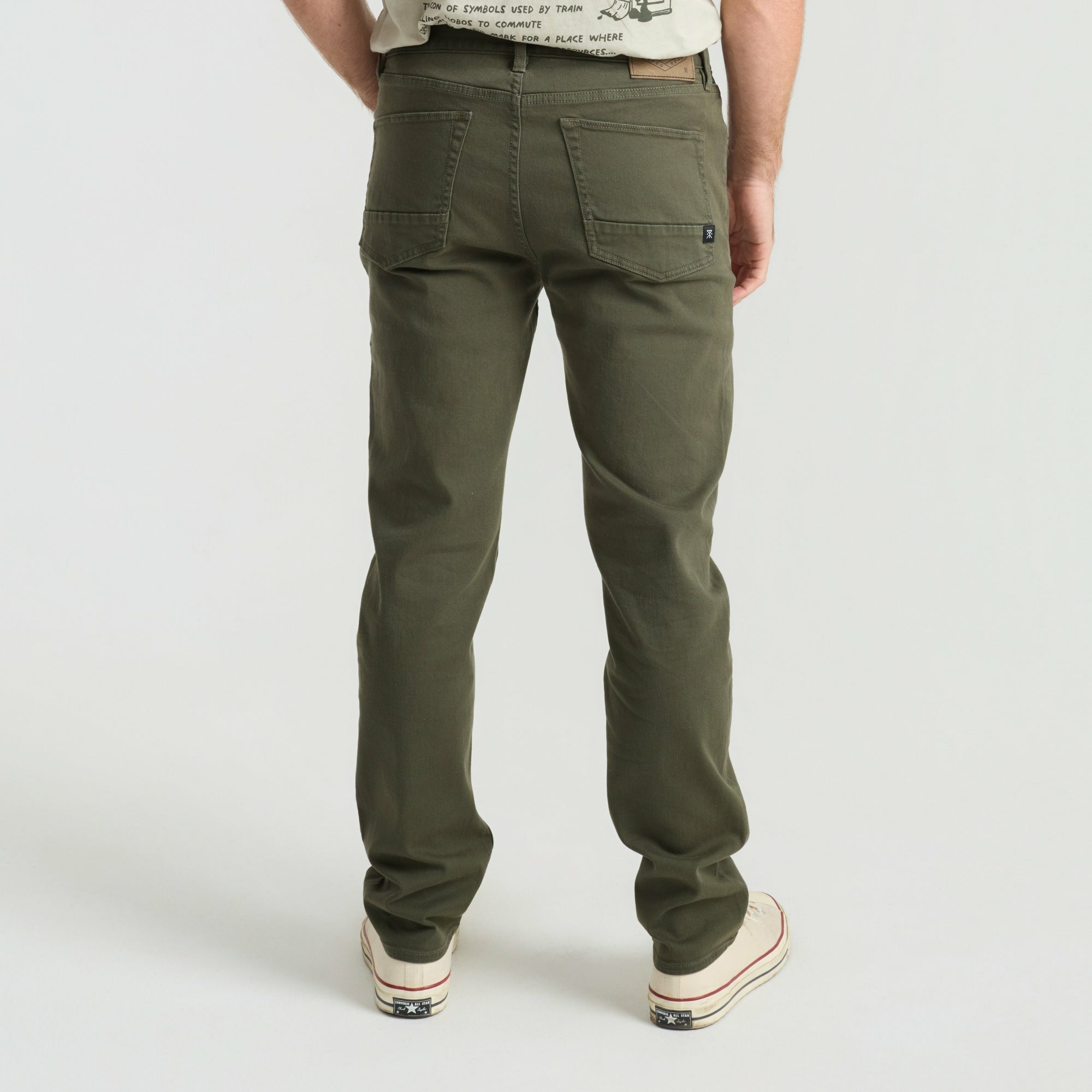 Roark HWY 128 5-Pocket Broken Twill Denim in Military - Men