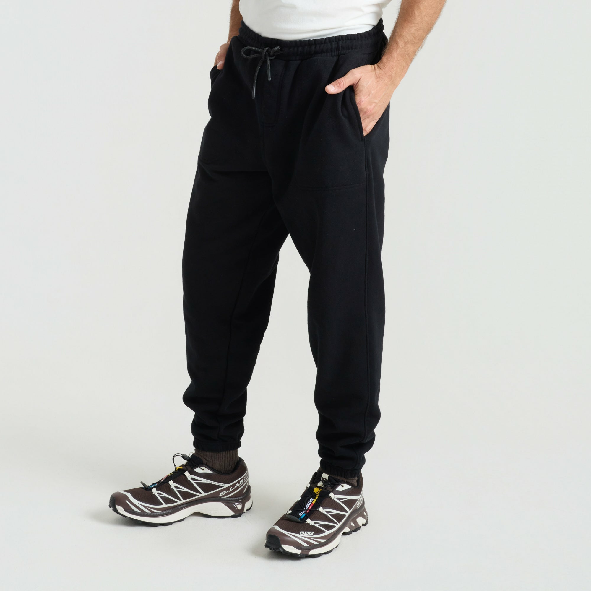 Roark Bolo Fleece Pants in Black - Men