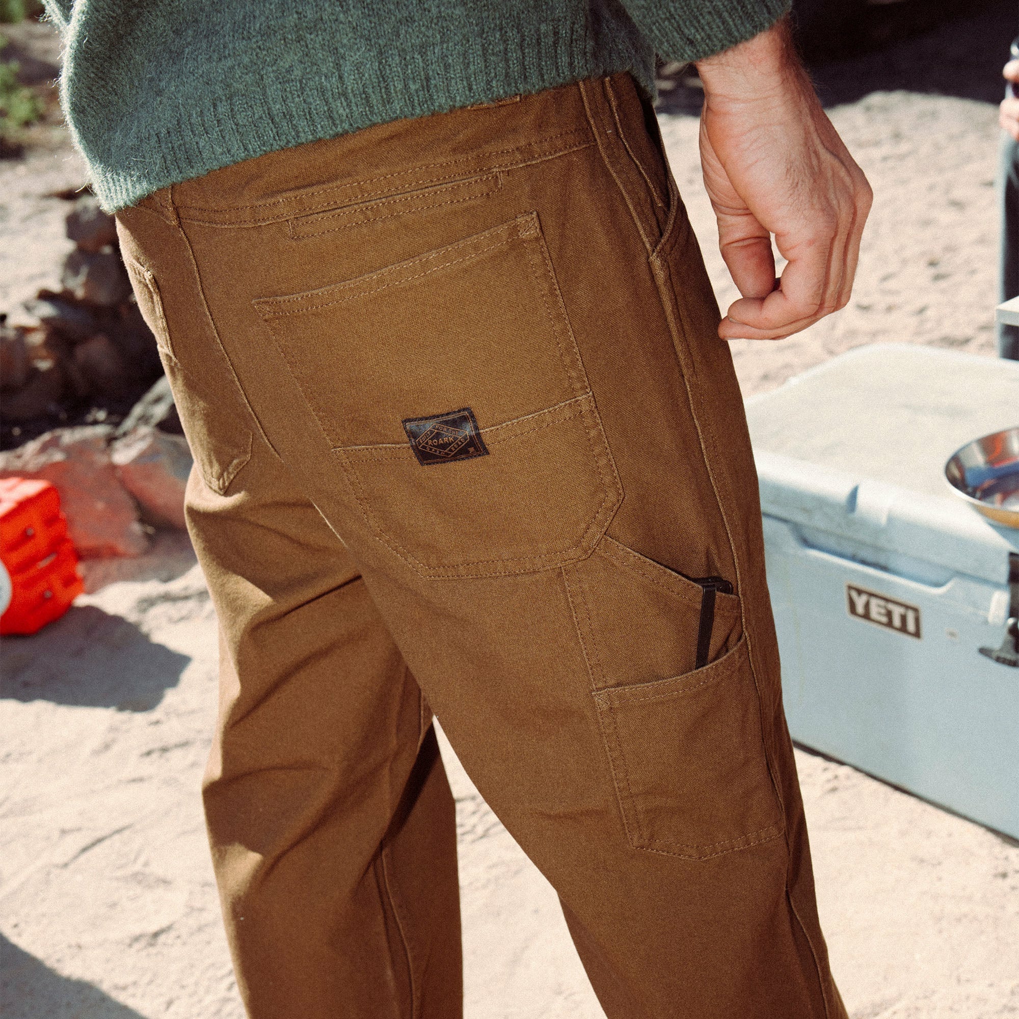 Roark HWY 1 Utility Denim in Otter - Men