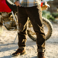 Roark Hwy 128 Cord Denim in Dark Brown - Men
