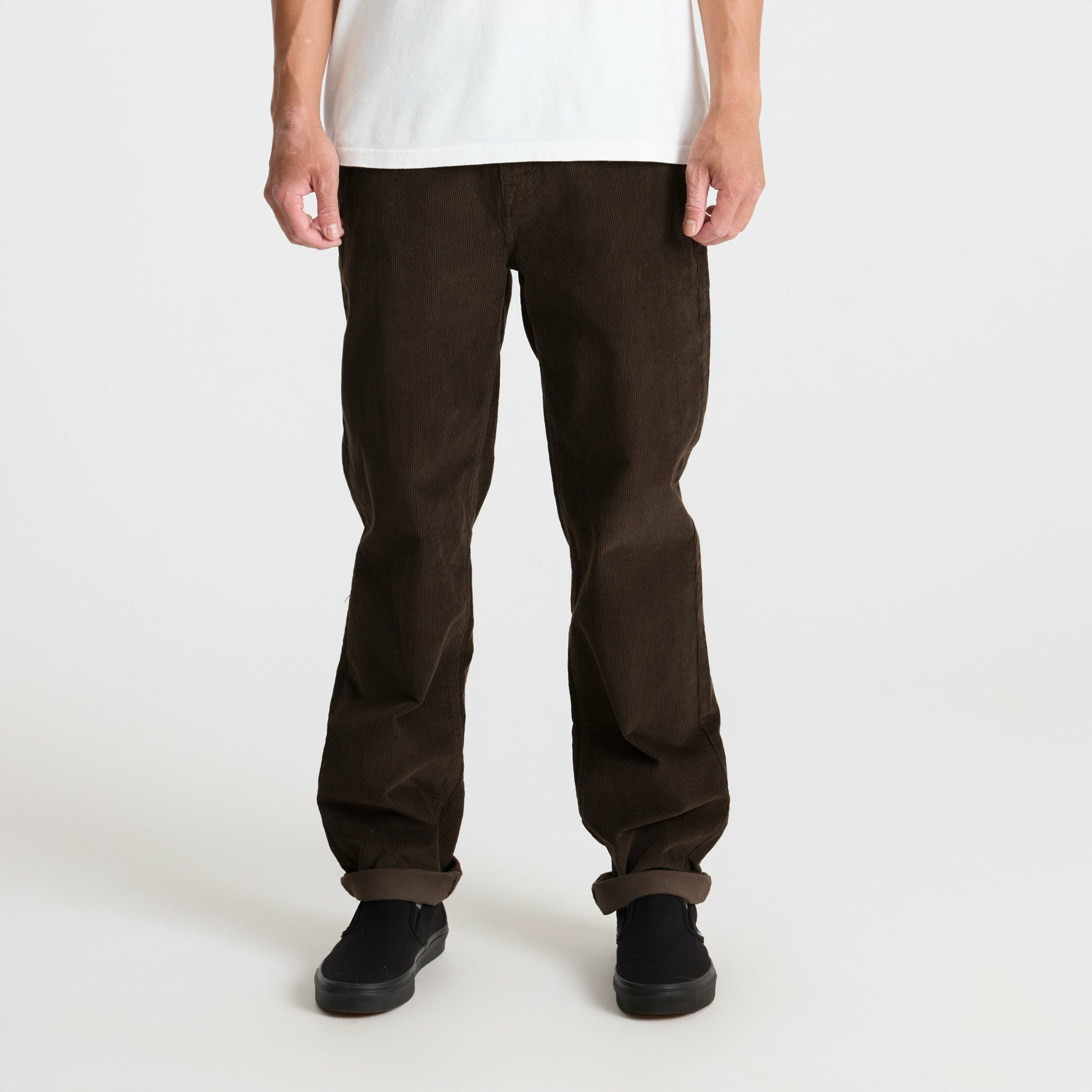 Roark Hwy 128 Cord Denim in Dark Brown - Men