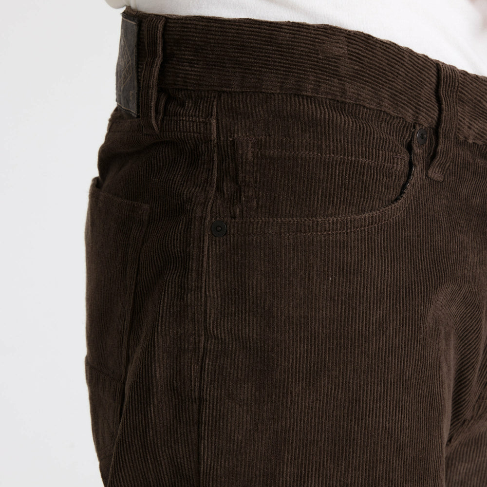 Roark Hwy 128 Cord Denim in Dark Brown - Men