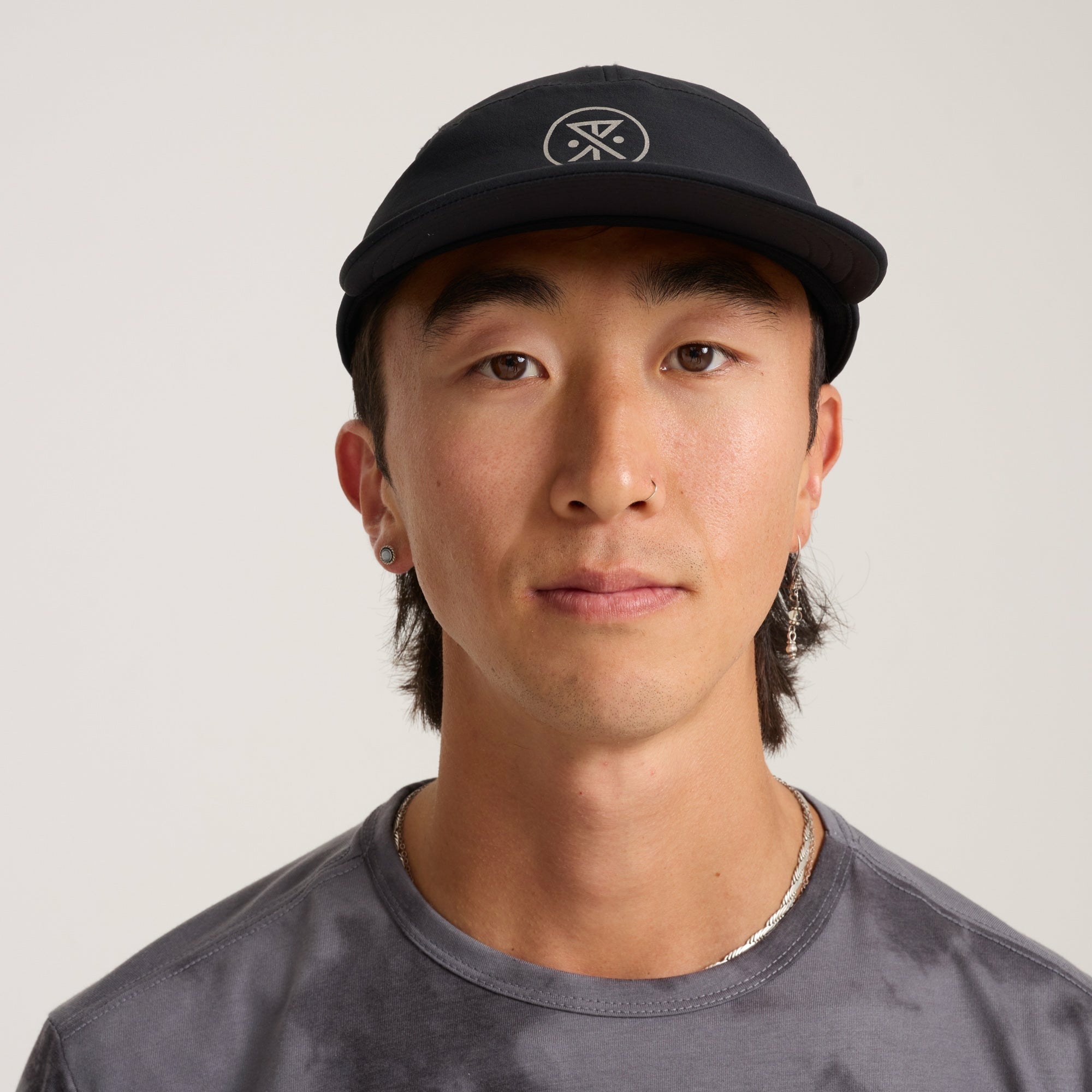 Roark Alta Elite Run Hat Strapback Hat in Black - Men|Run / Active