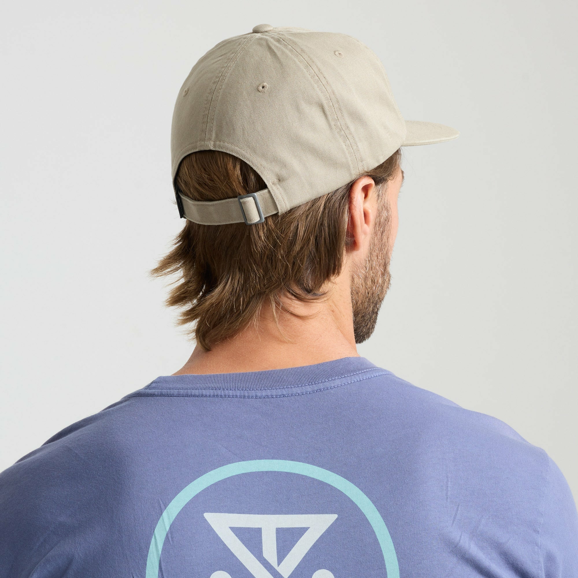 Roark Made To Fade 6 Panel Strapback Hat in Washed Fossil - Men