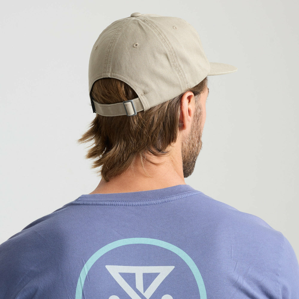 Roark Made To Fade 6 Panel Strapback Hat in Washed Fossil - Men