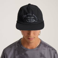 Roark Mathis 5 Panel Strapback Hat in Chaos Black - Men
