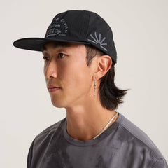 Roark Mathis 5 Panel Strapback Hat in Chaos Black - Men