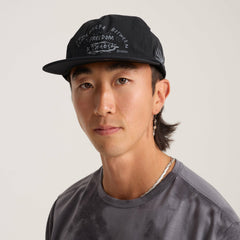 Roark Mathis 5 Panel Strapback Hat in Chaos Black - Men