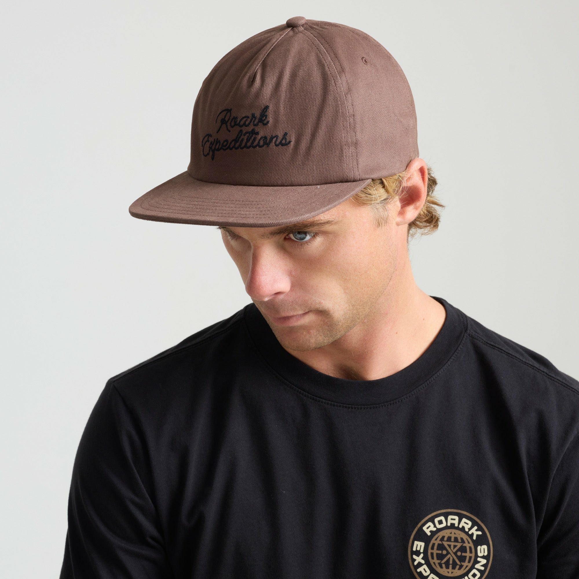 Roark Venture Expeditions Snapback Hat in Cocoa Bean - Men