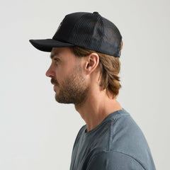 Roark Foam Trucker Global Snapback Hat in Black - Men