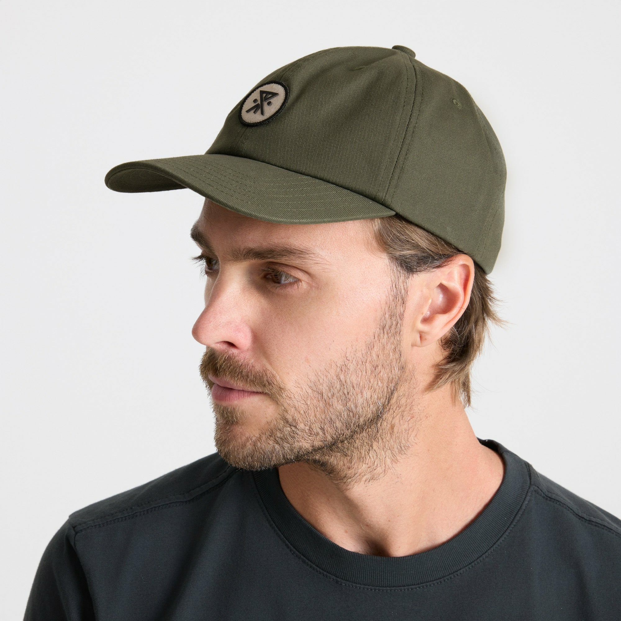 Roark Nomad Strapback Hat in Military - Men