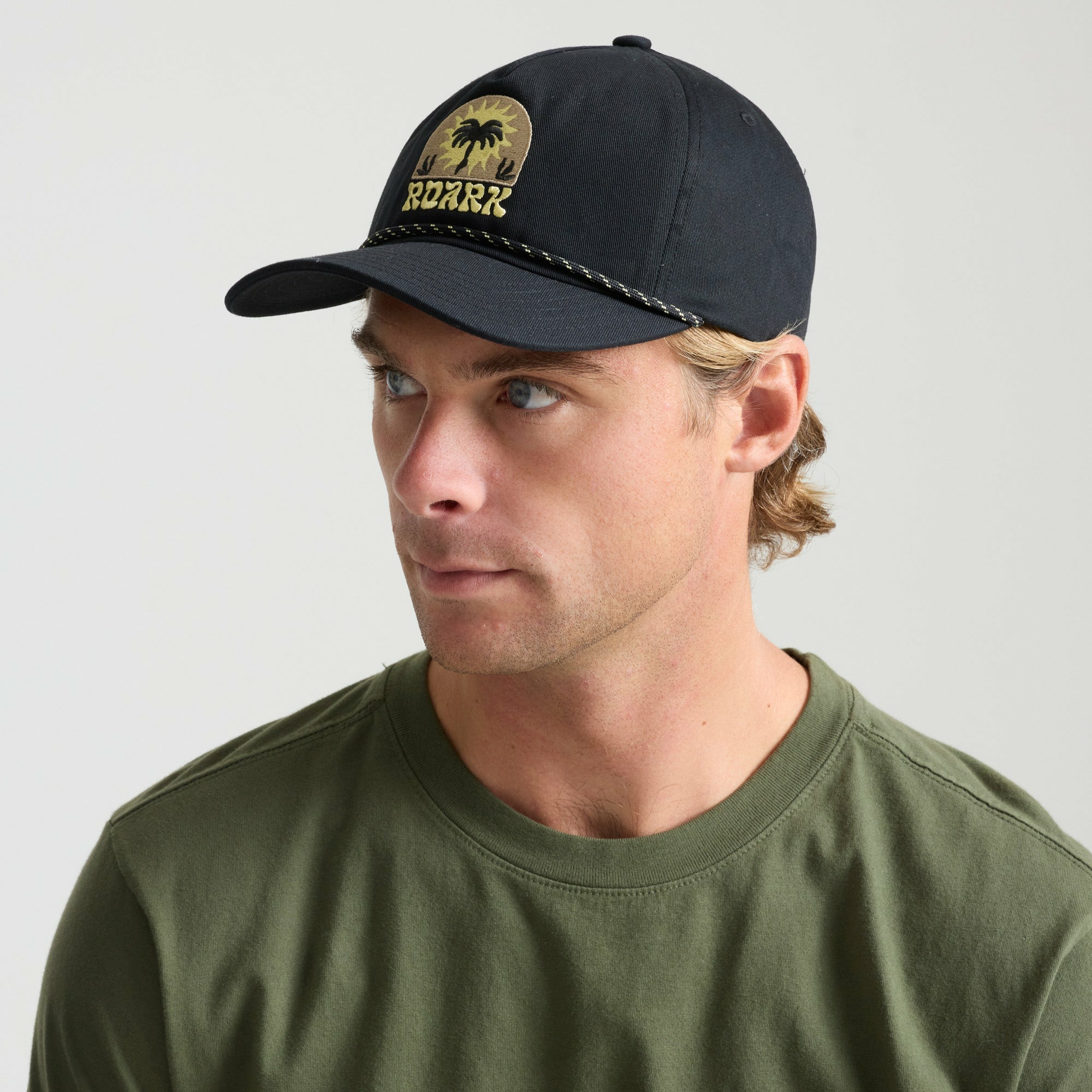 Roark Venture Snapback Hat in Black - Men