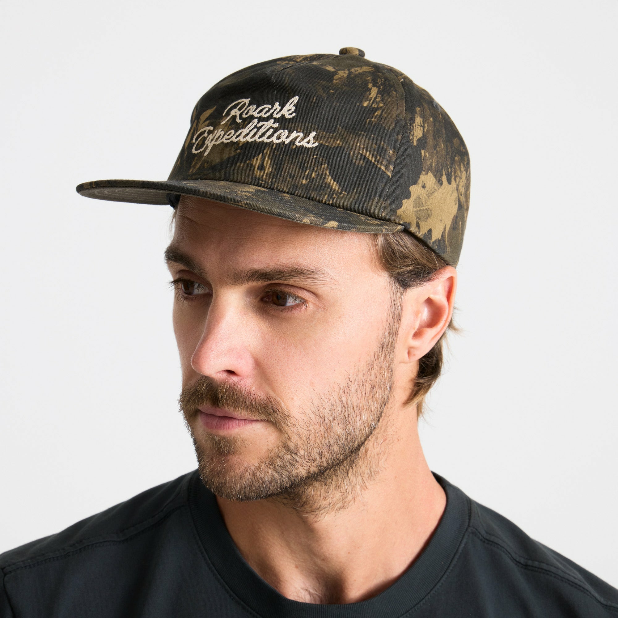 Roark Venture Snapback Hat in Camo - Men