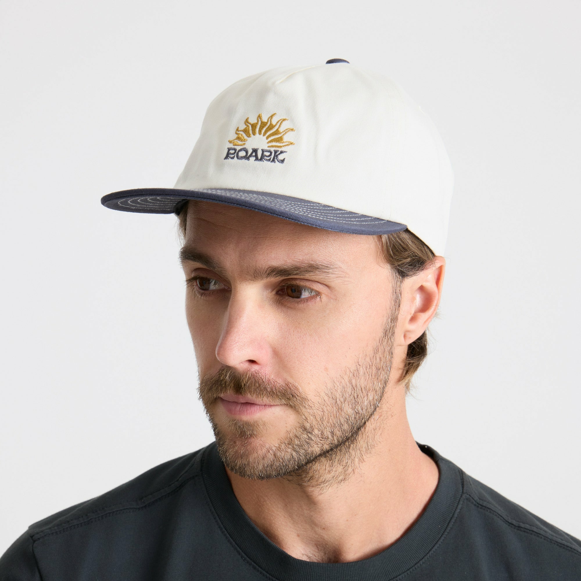 Roark Venture Snapback Hat in Off White - Men