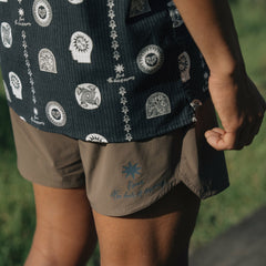 Roark Alta 5" Shorts in Faded Brown - Men|Run / Active