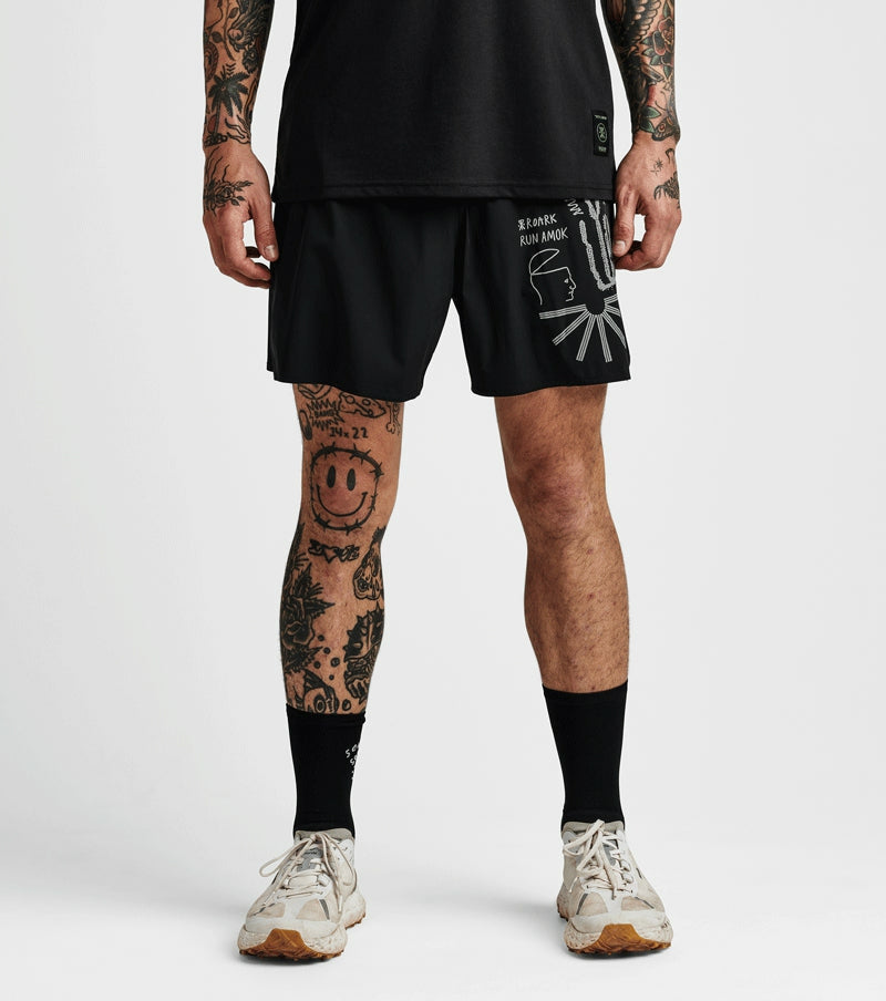 Roark Alta 5" Shorts - Black - Men|Run / Active
