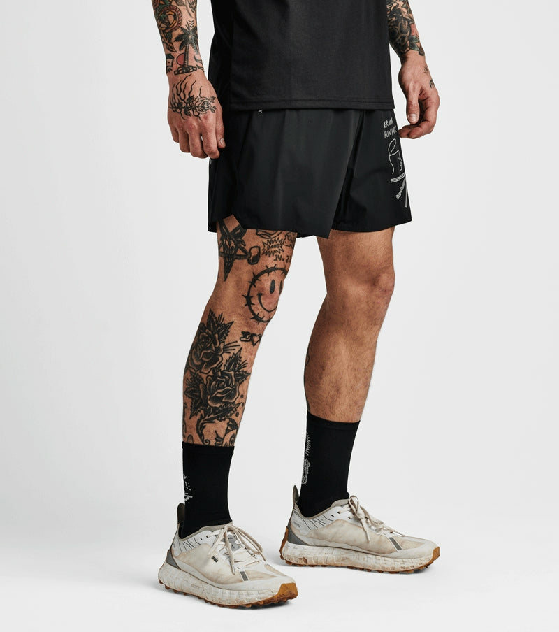 Roark Alta 5" Shorts - Black - Men|Run / Active