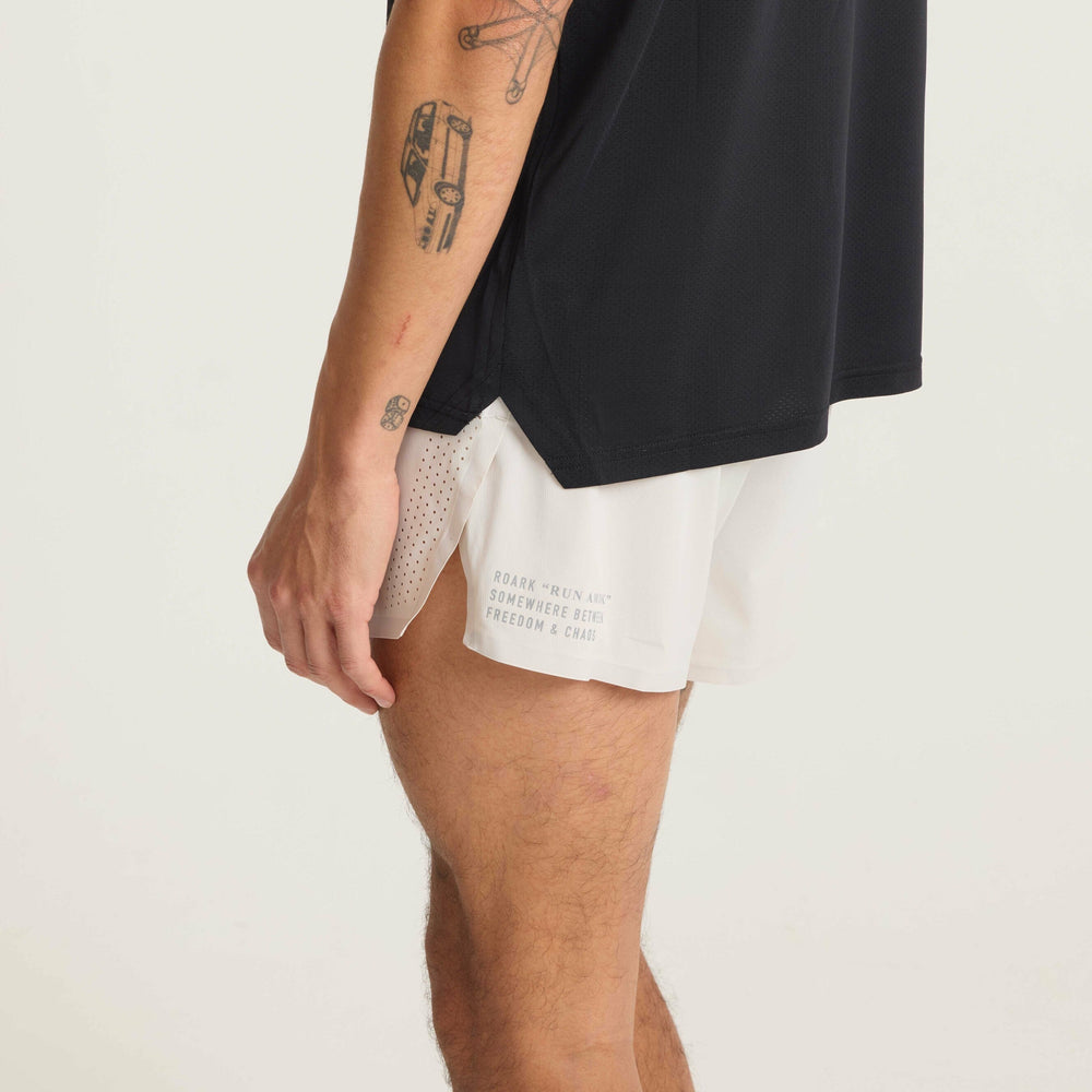 Roark Alta Elite 3.5" Shorts in Moonstone - Men|Run / Active