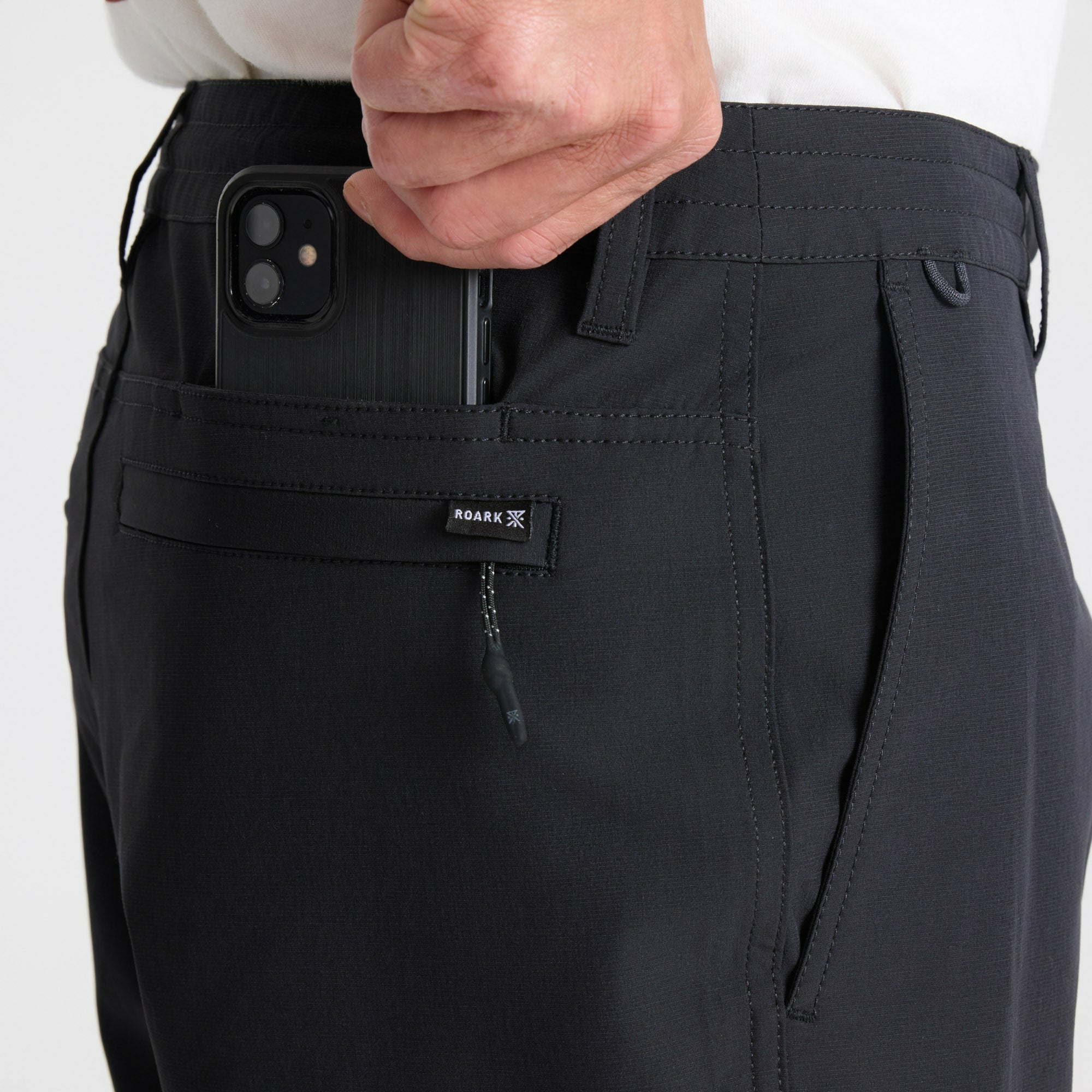 Roark Hytide Hybrid Shorts in Black - Men