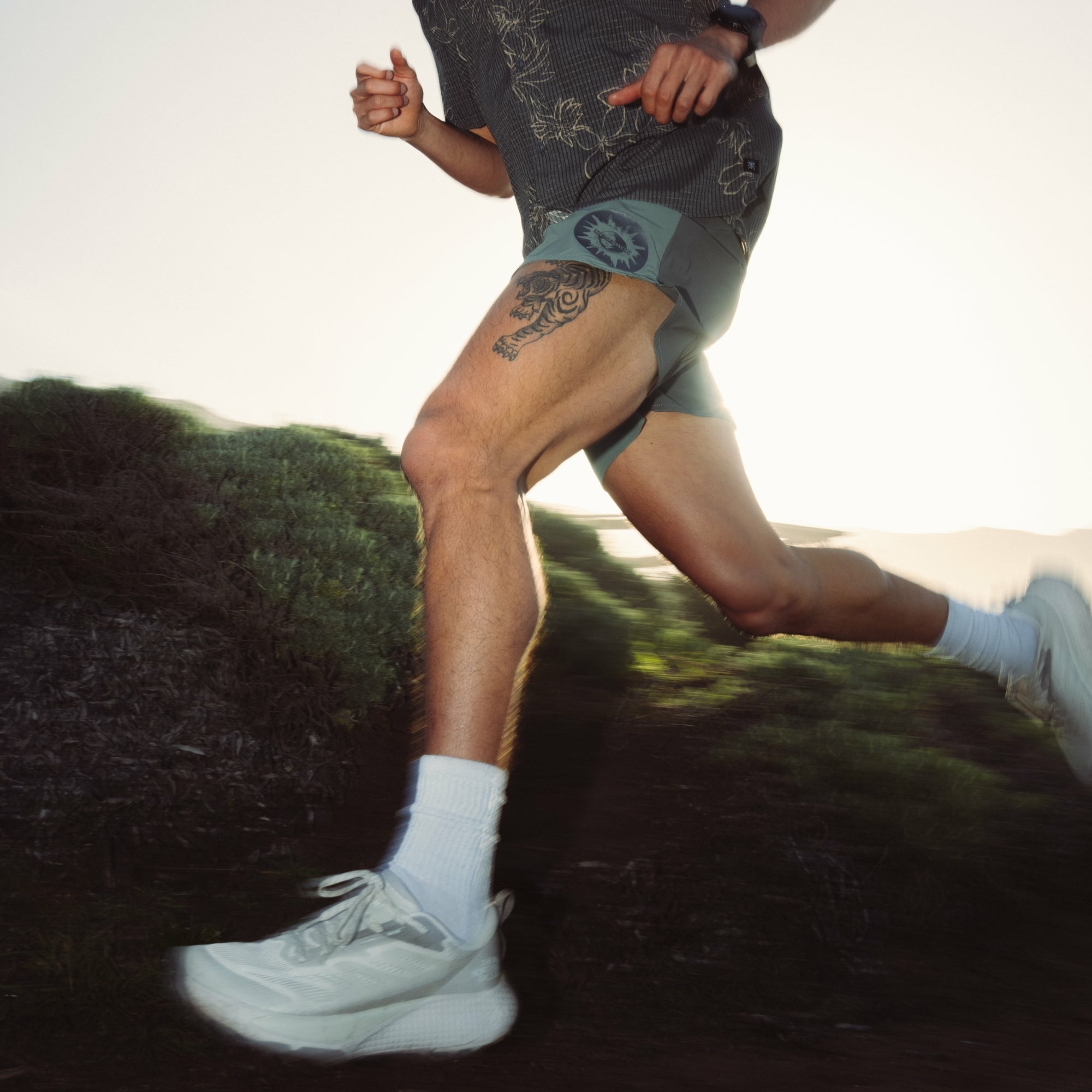 Roark Alta 5" Shorts in Slate Green - Men|Run / Active