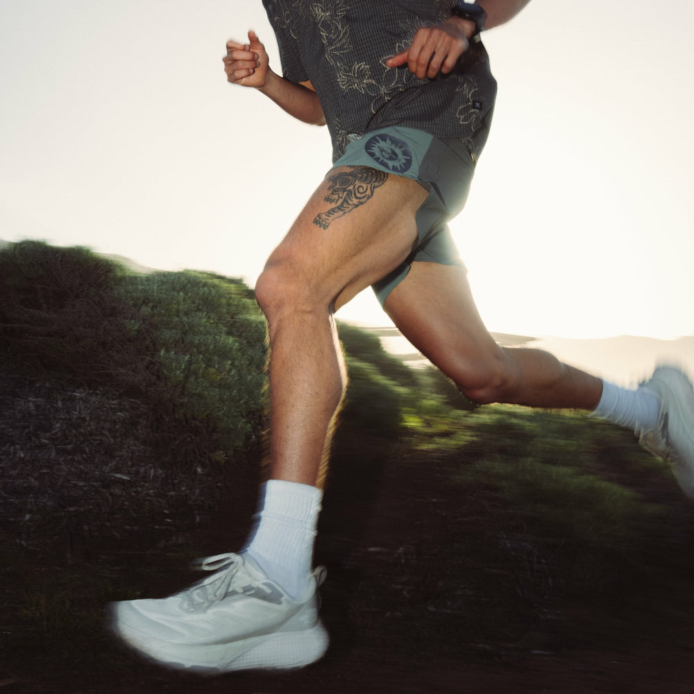 Roark Alta 5" Shorts in Slate Green - Men|Run / Active