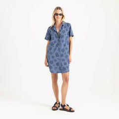 Roark Bless Up Dress in Washed Indigo - Women