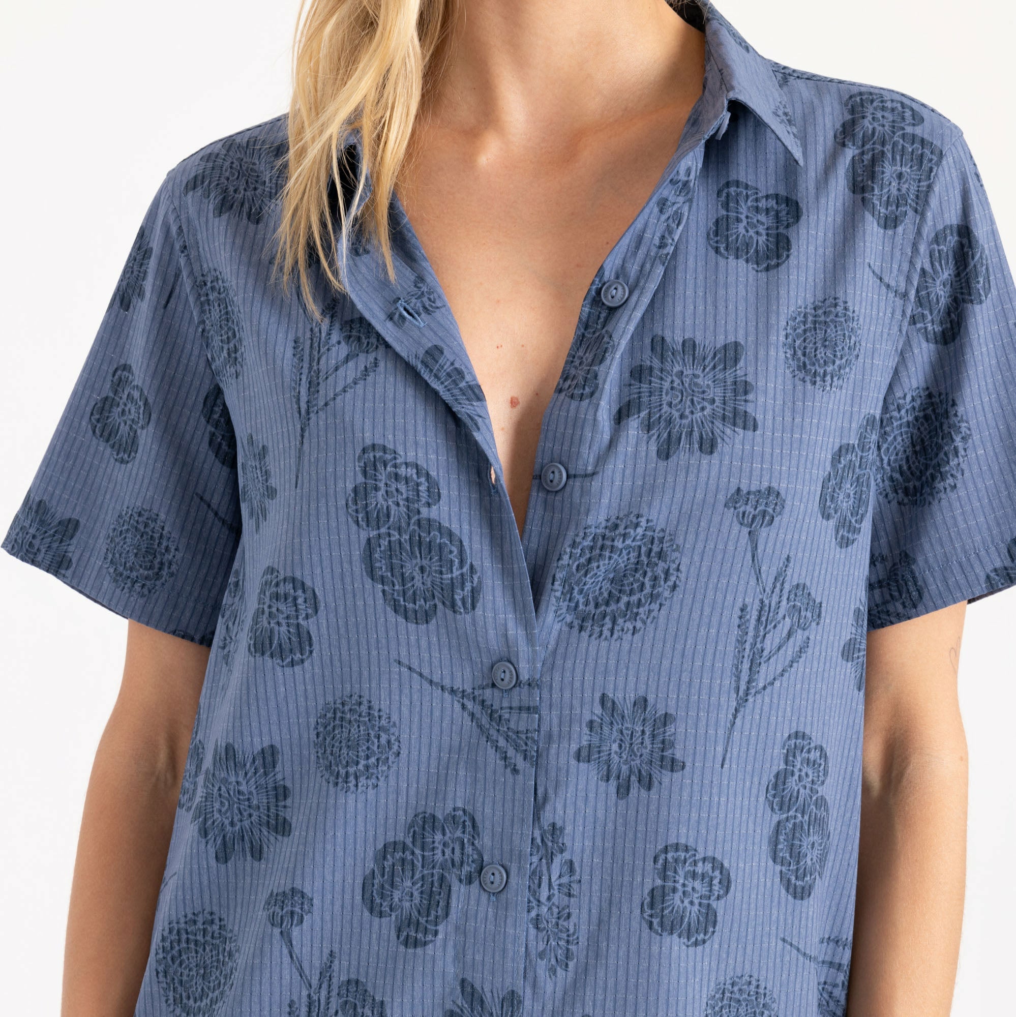 Roark Bless Up Dress in Washed Indigo - Women