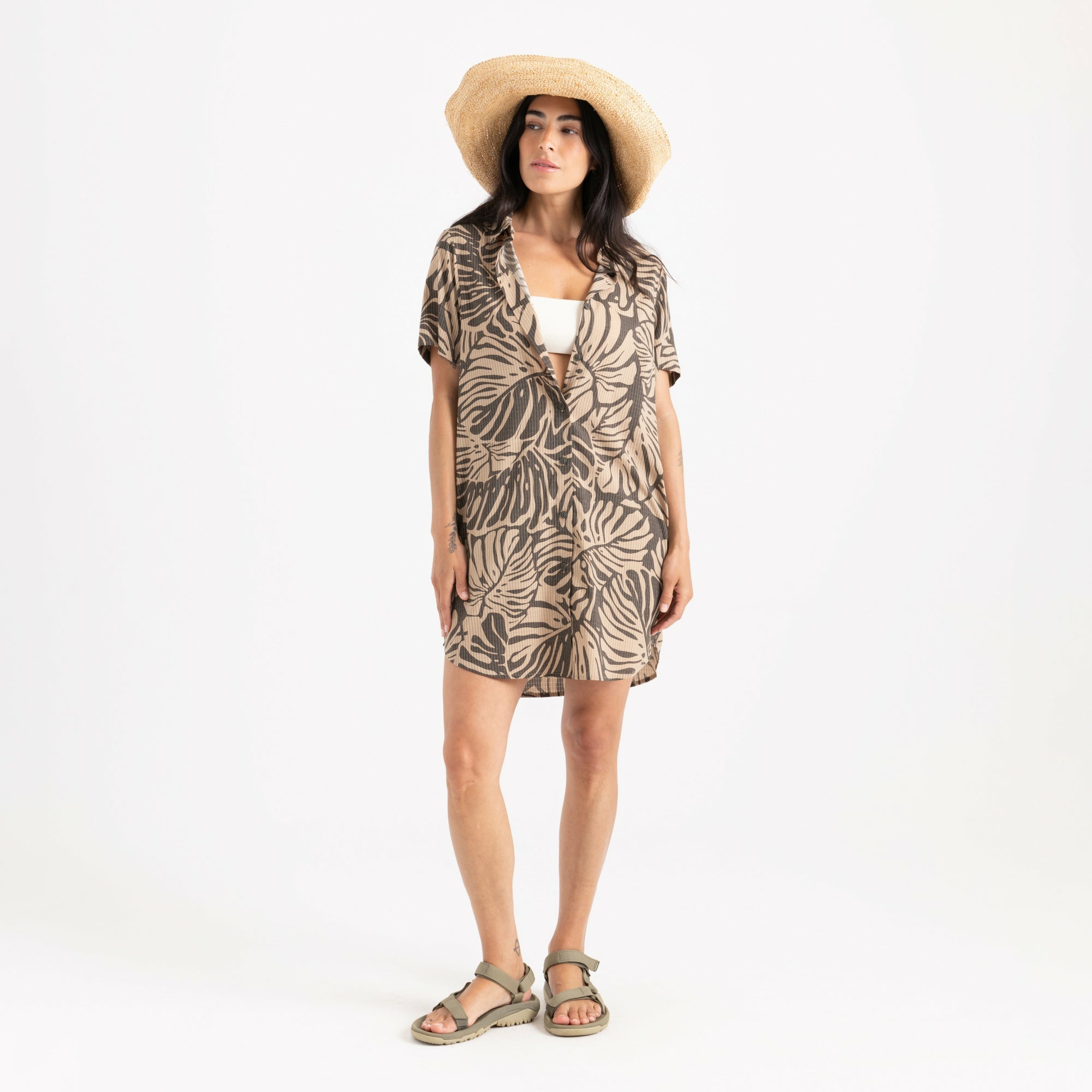 Roark Bless Up Dress in Khaki - Women