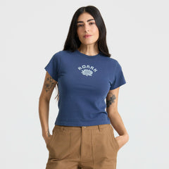 Roark Lotus Muse Premium Tee in Neptune - Women