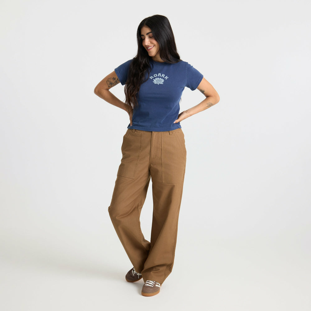 Roark Lotus Muse Premium Tee in Neptune - Women