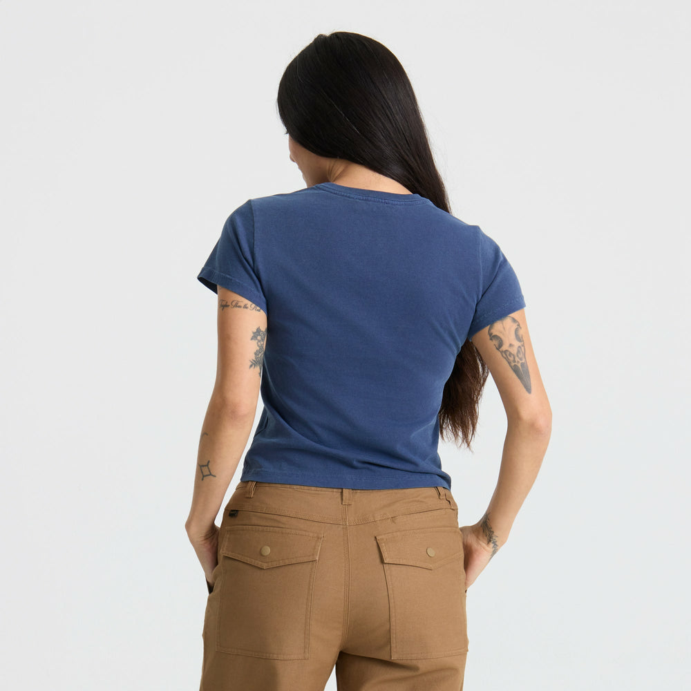 Roark Lotus Muse Premium Tee in Neptune - Women