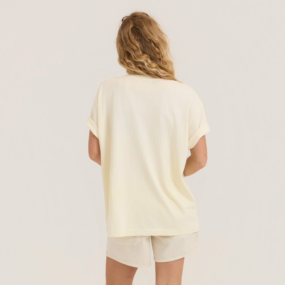 Roark Seaweed Queen Oversized Premium Tee in Bone - Women