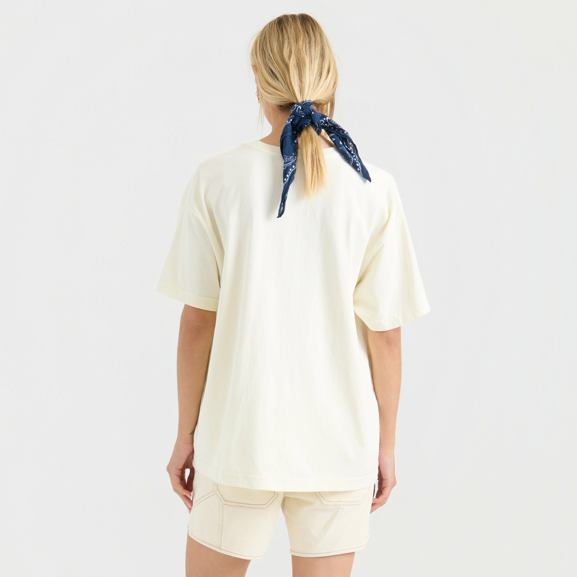 Roark Wild By Nature Oversize Premium Tee in Bone - Women