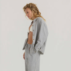 Roark Costa Shirt Button Up Shirt in Neptune - Women