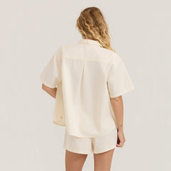 Roark Costa Button Up Shirt in Bone - Women