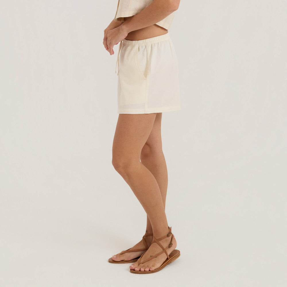Roark Crosswinds Camp Button Up Shirt in Unbleached - Women