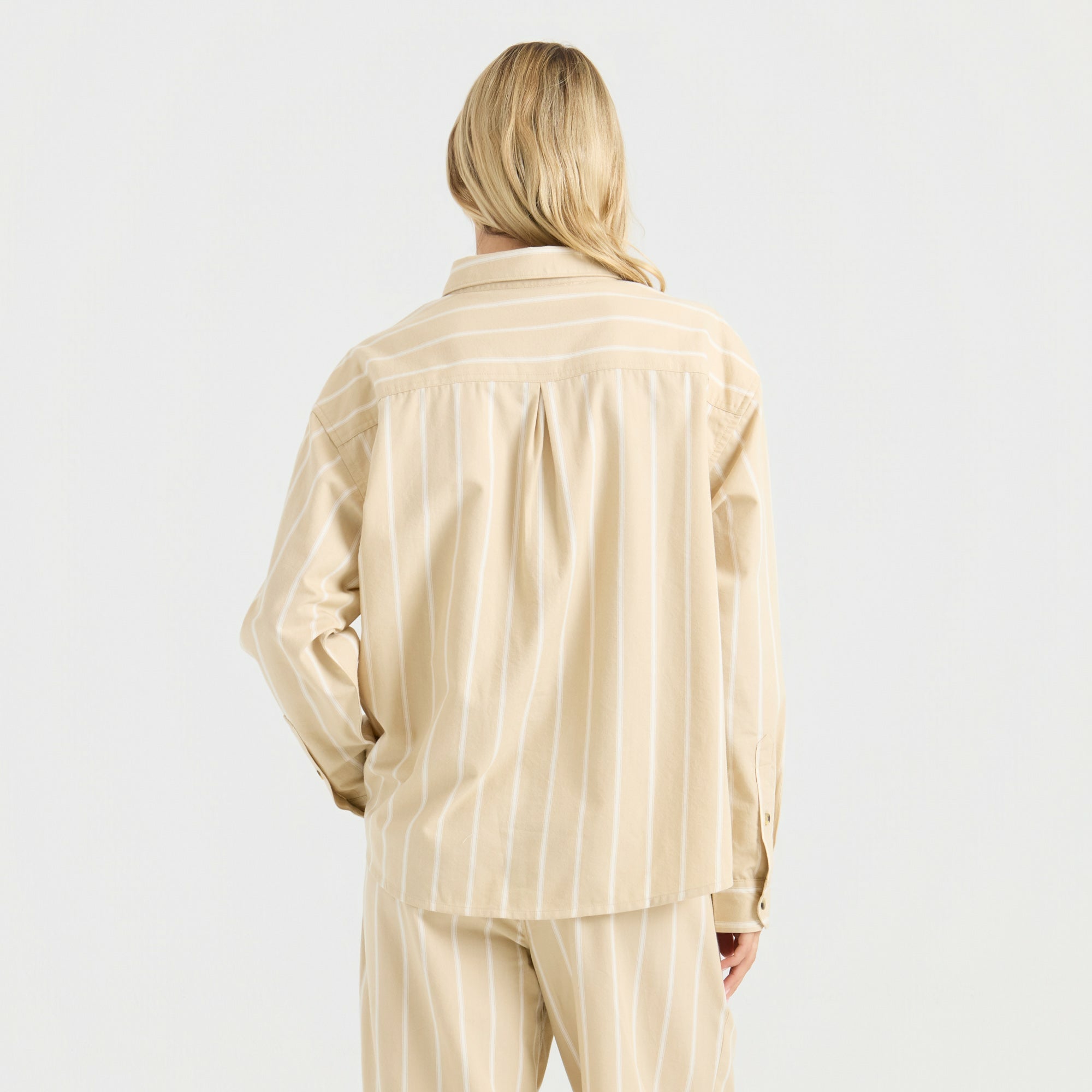 Roark Costa Button Up Shirt in Sand - Women