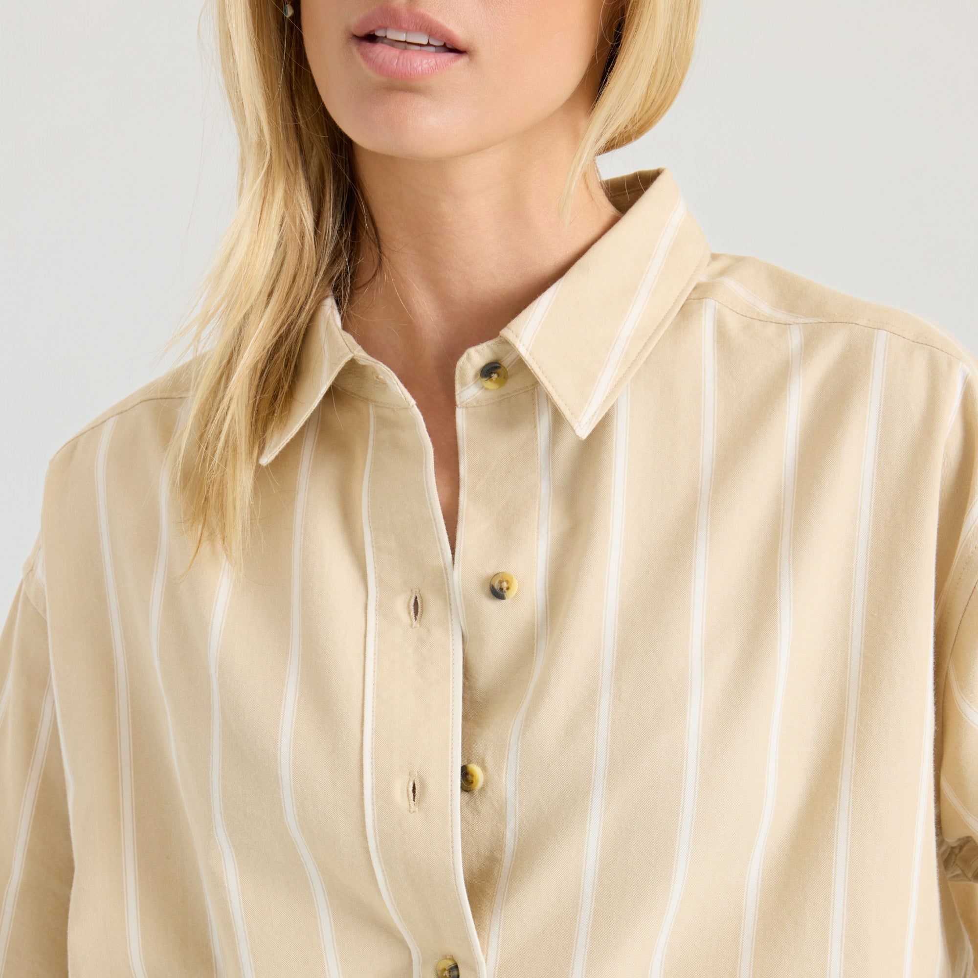 Roark Costa Button Up Shirt in Sand - Women