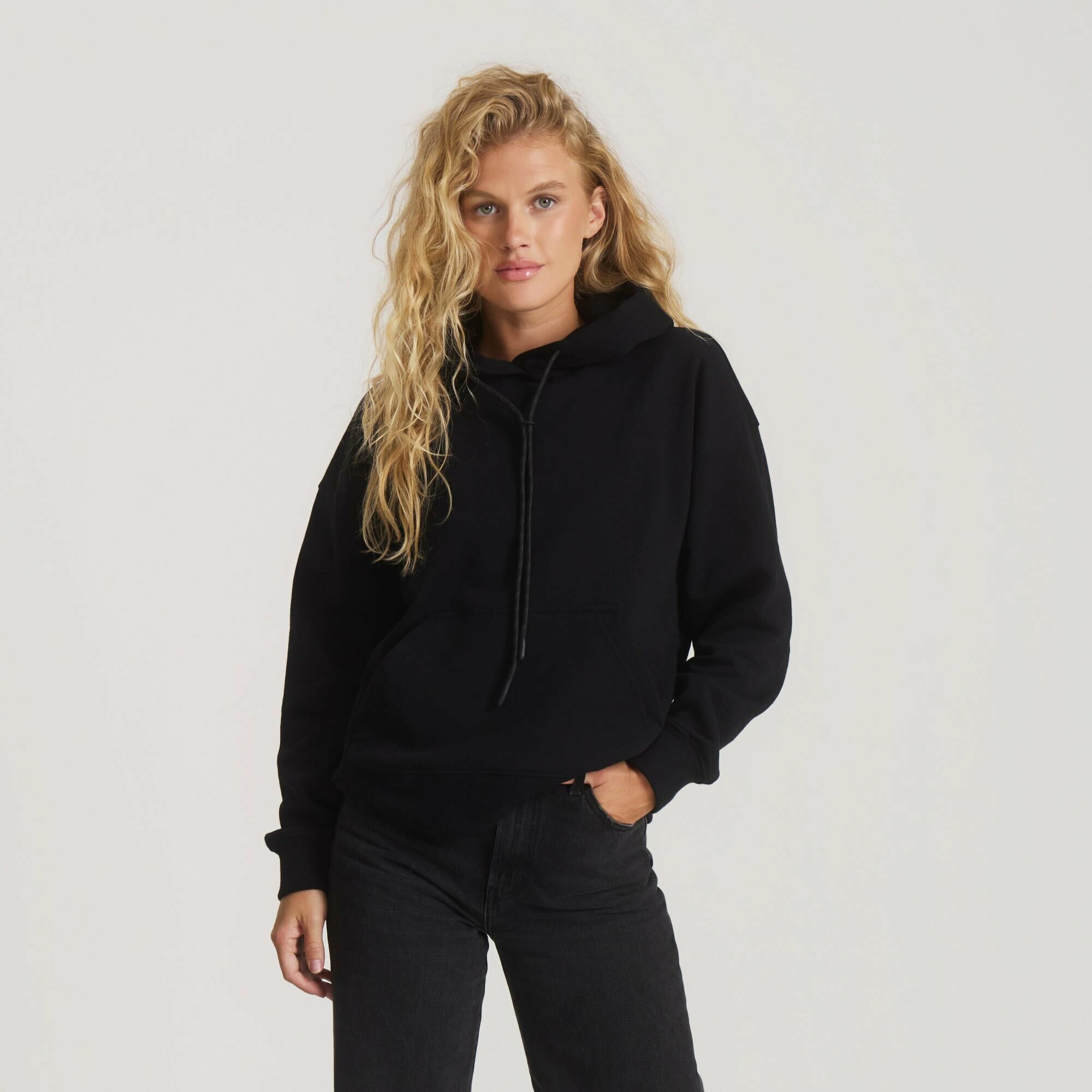 Roark Bolo Fleece Hoodie in Black - Women