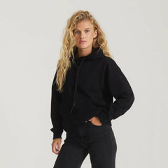 Roark Bolo Fleece Hoodie in Black - Women