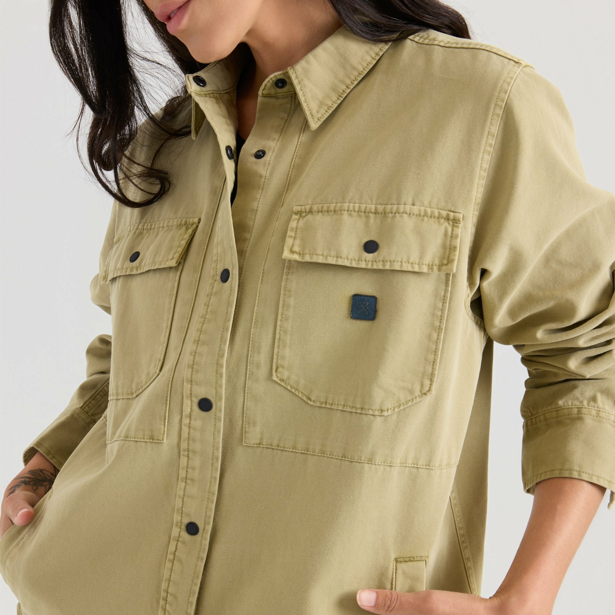 Roark Hebrides Unlined Jacket in Dusty Olive - Women