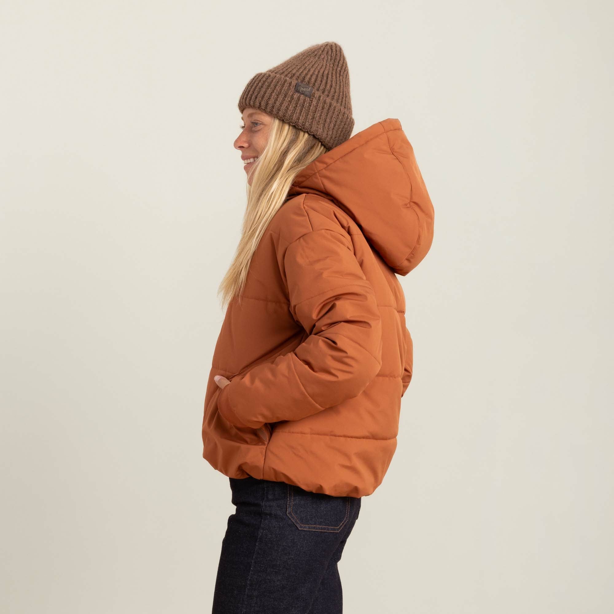 Roark Roark Warm Puffer Jacket in Orange - Women