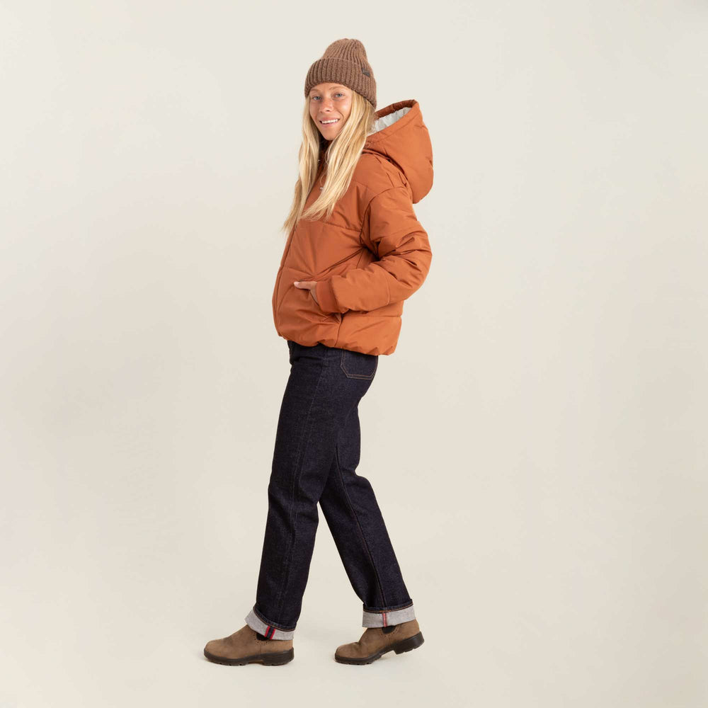 Roark Roark Warm Puffer Jacket in Orange - Women