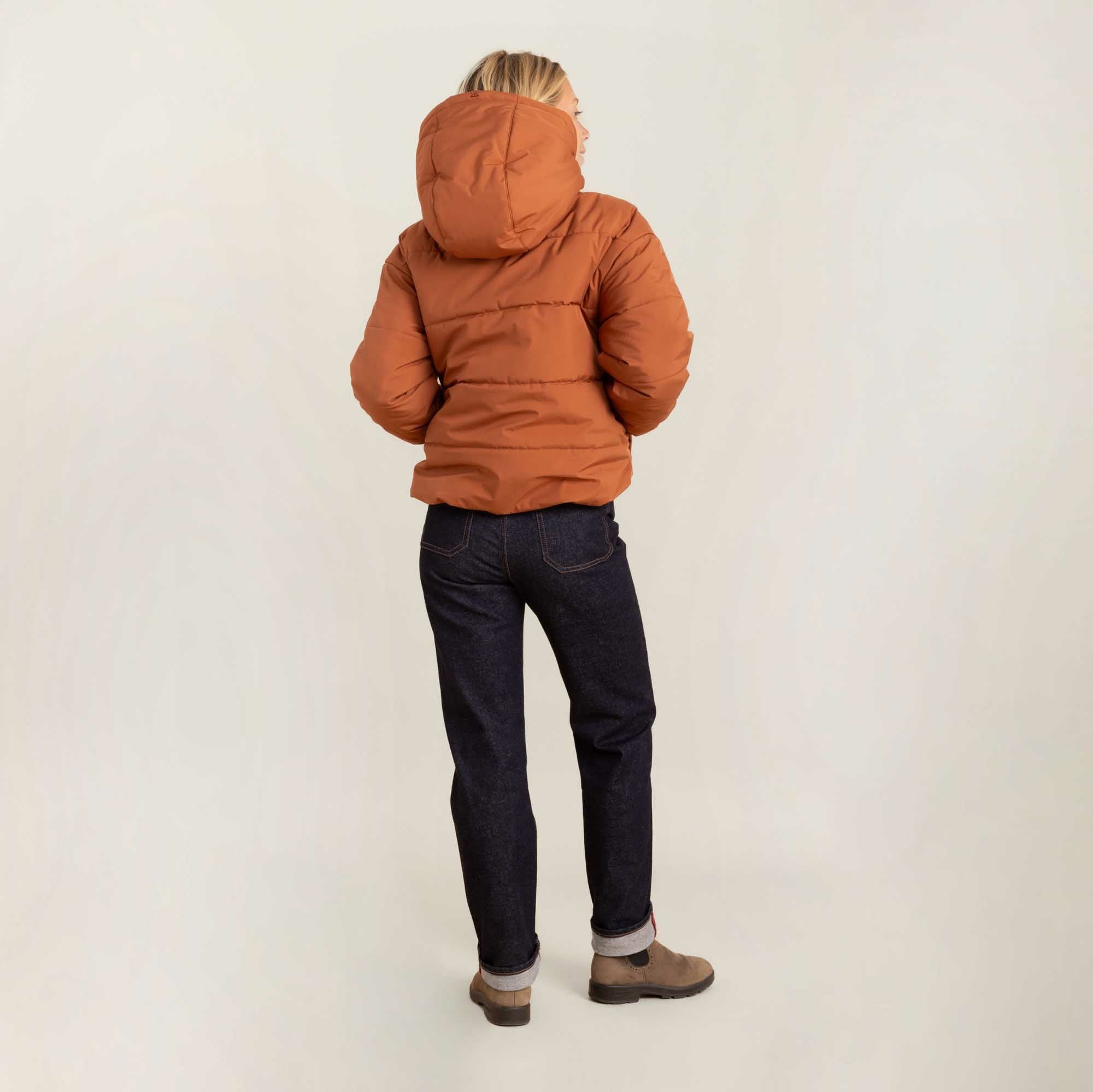 Roark Roark Warm Puffer Jacket in Orange - Women