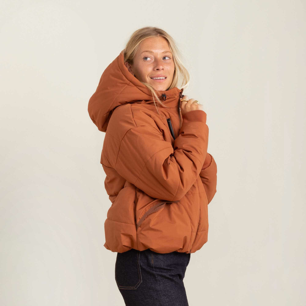 Roark Roark Warm Puffer Jacket in Orange - Women
