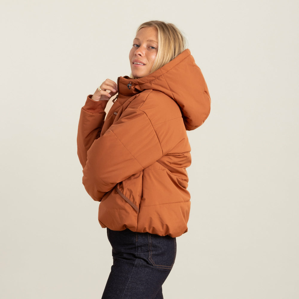 Roark Roark Warm Puffer Jacket in Orange - Women